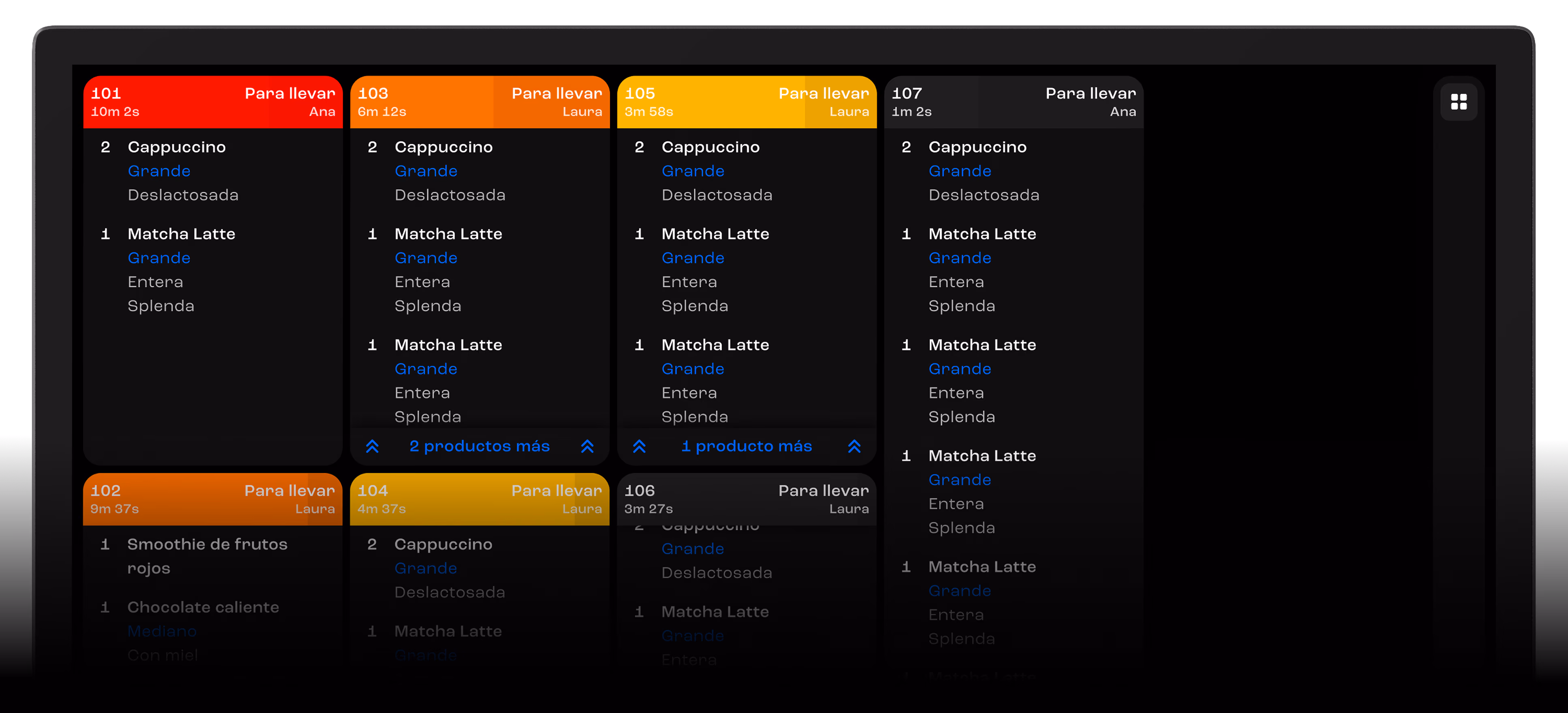 Pantalla en cocina KDS PoloTab - Sistema para visualizar y organizar pedidos en tiempo real