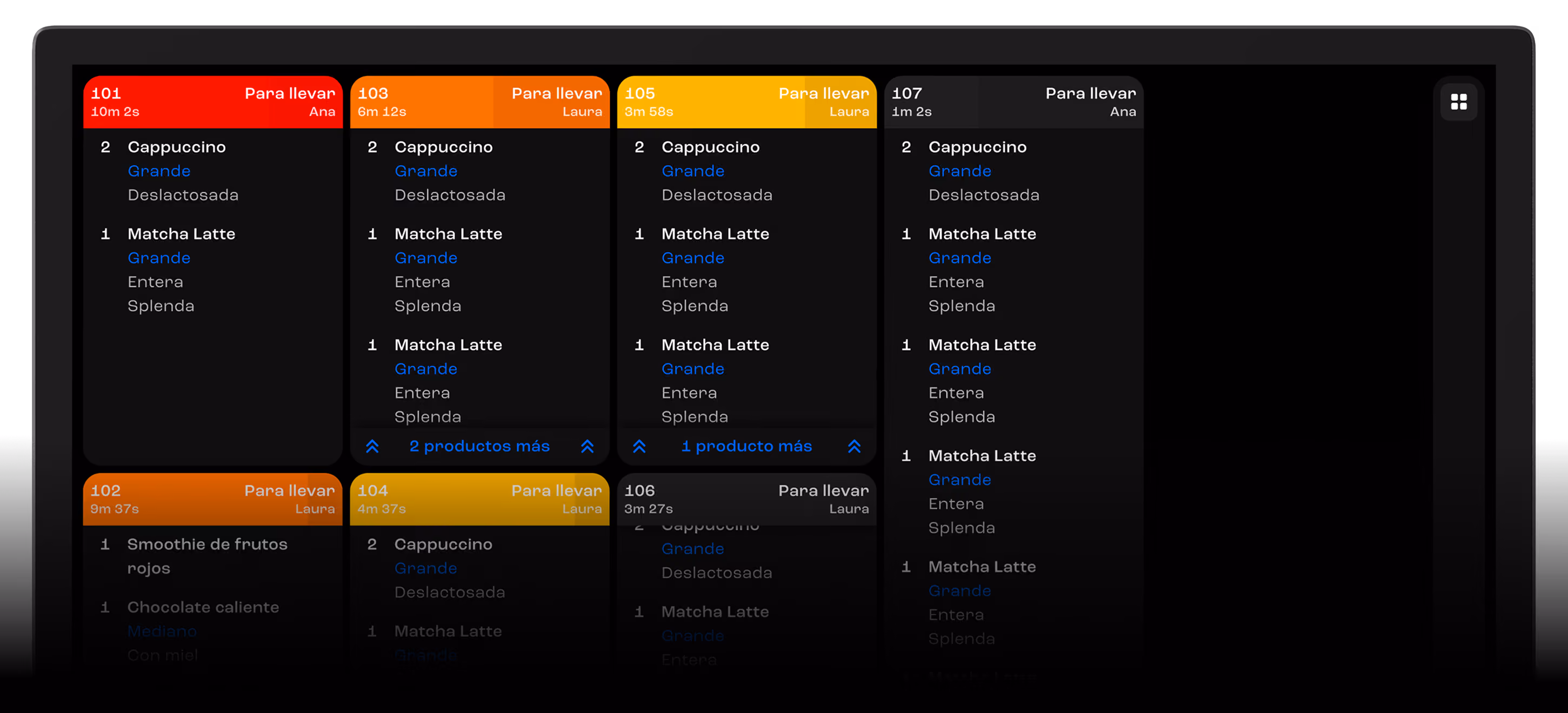 Pantalla en cocina KDS PoloTab - Sistema para visualizar y organizar pedidos en tiempo real
